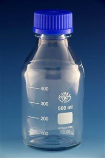 بطری شیشه ای در آبی  زیماکس حجم 500 سی سی